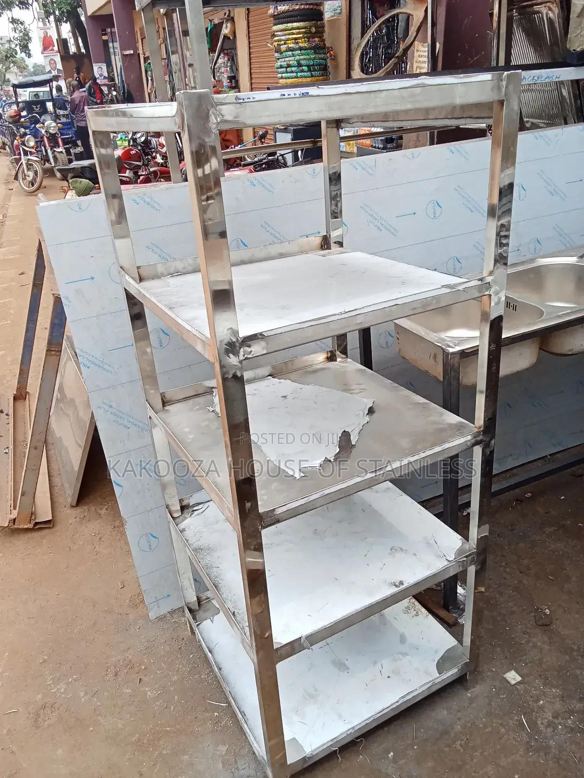 Five Shelves Rack Stainless