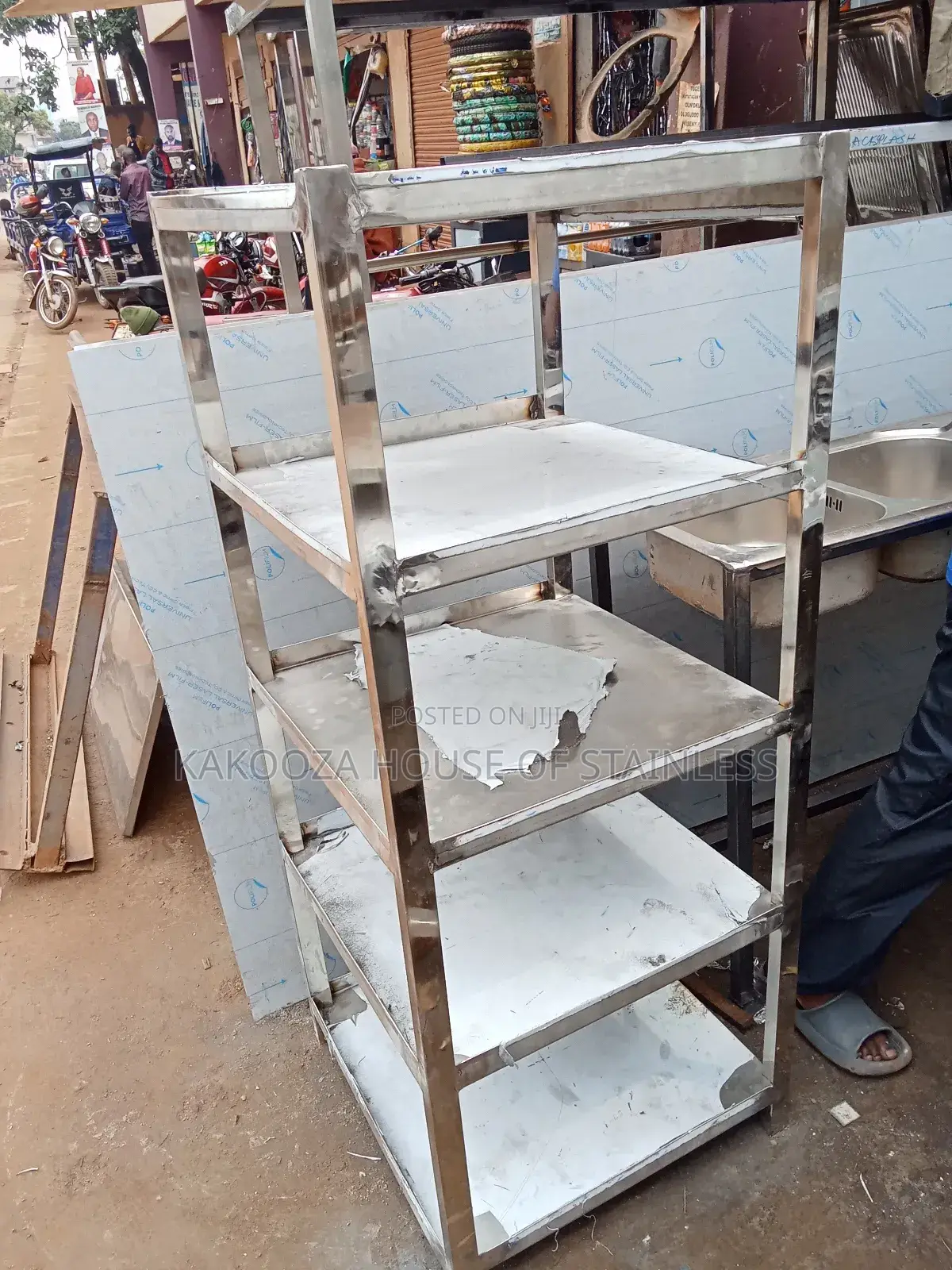 Five Shelves Rack Stainless