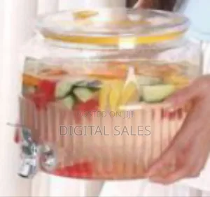 Elegant Glass Beverage Dispenser With Spigot
