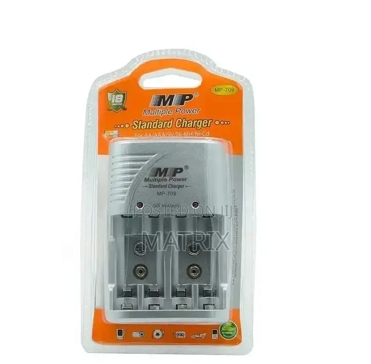 Mp Battery Charger 4 Slots For Aa Aaa 9v