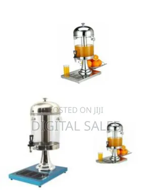 8-Liter Stainless Steel Juice Dispenser With a Cooling Rod for Ice