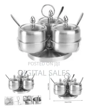 3 Pieces Sugar Bowl Set