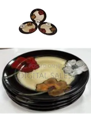 Set of 6 Artistic Floral Dinner Plates