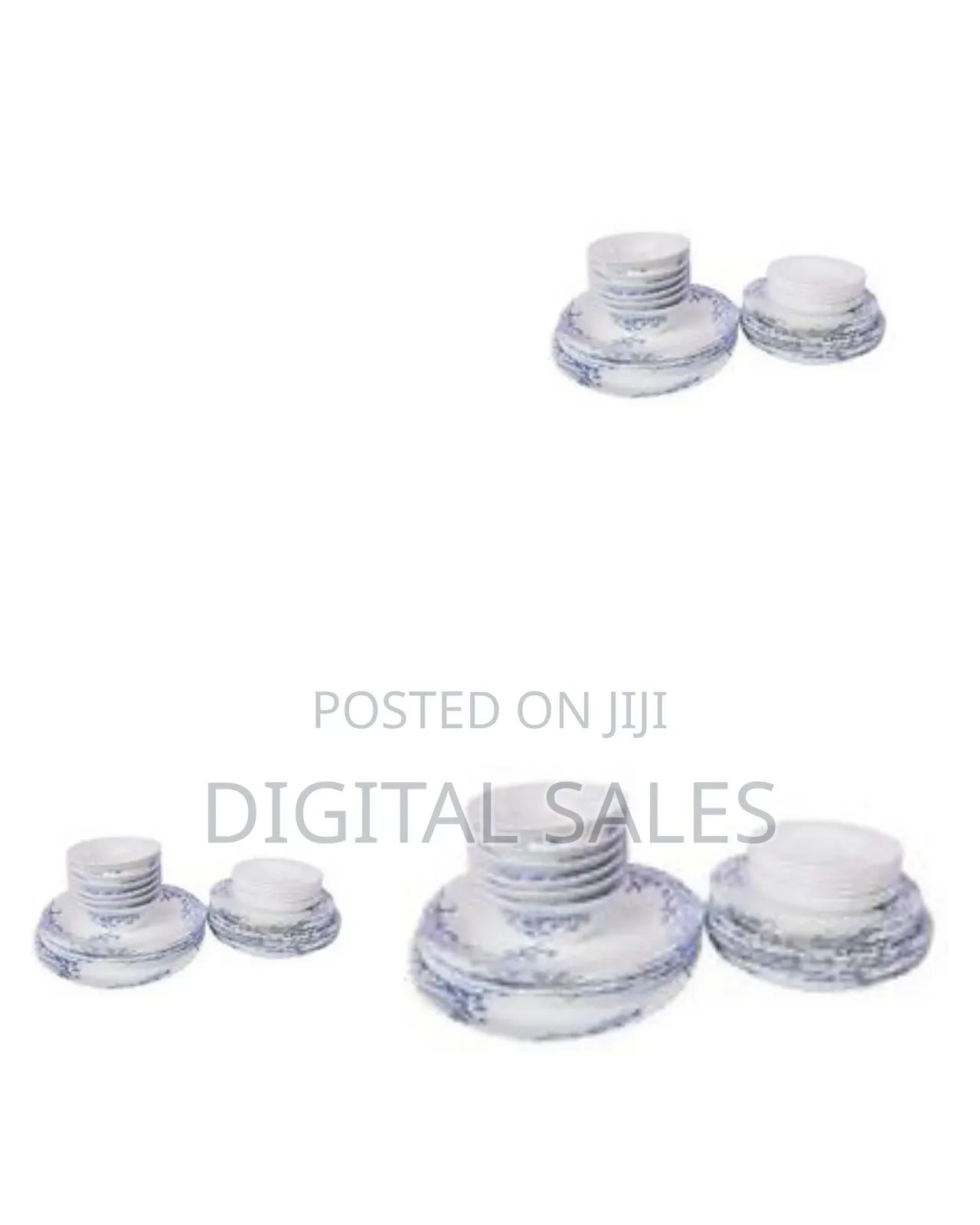 Elegant Floral Dinnerware Plate Set (26 Pieces) - Multicolor