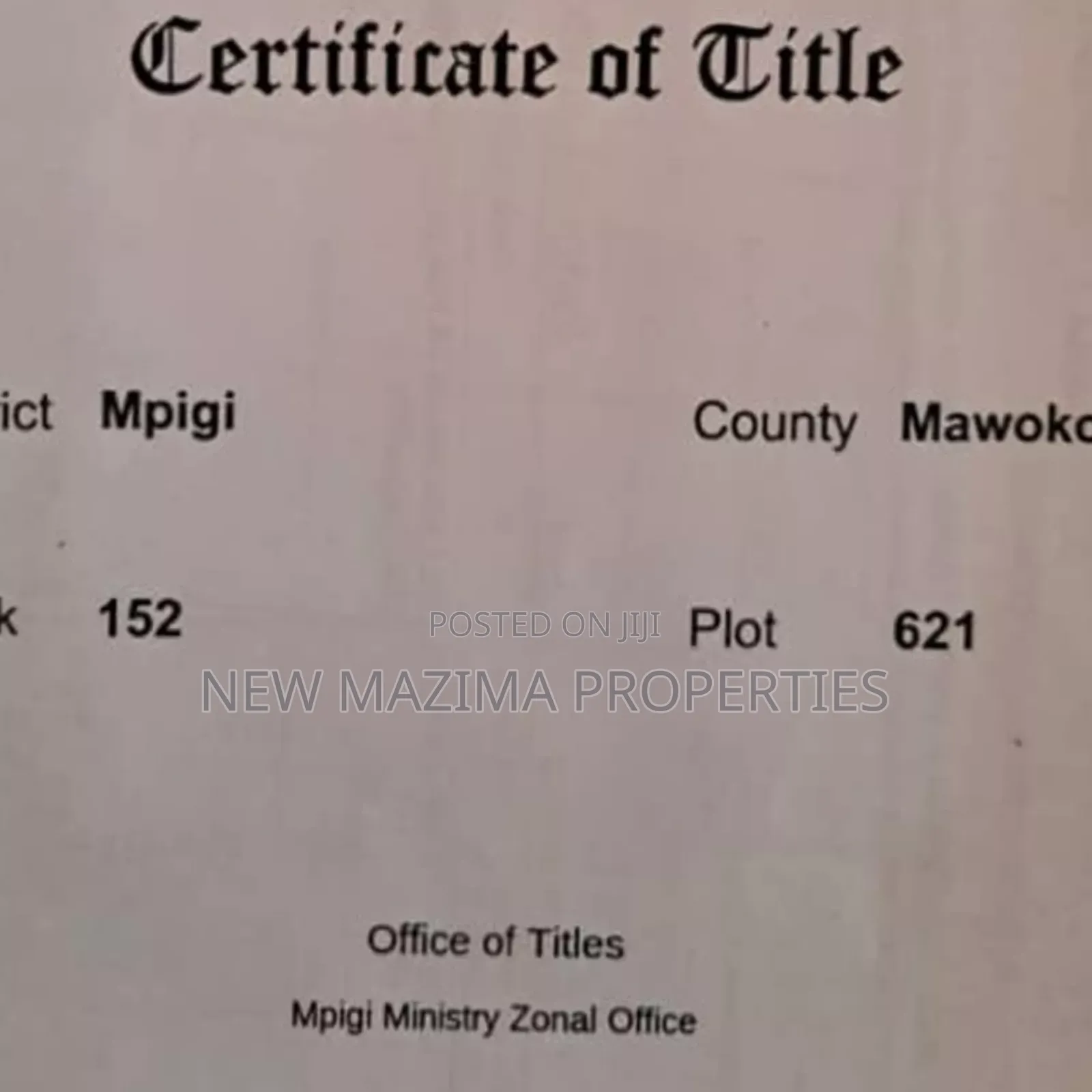 Very Hot Plots With Ready Private Title on Table on Quicksale Mpigi