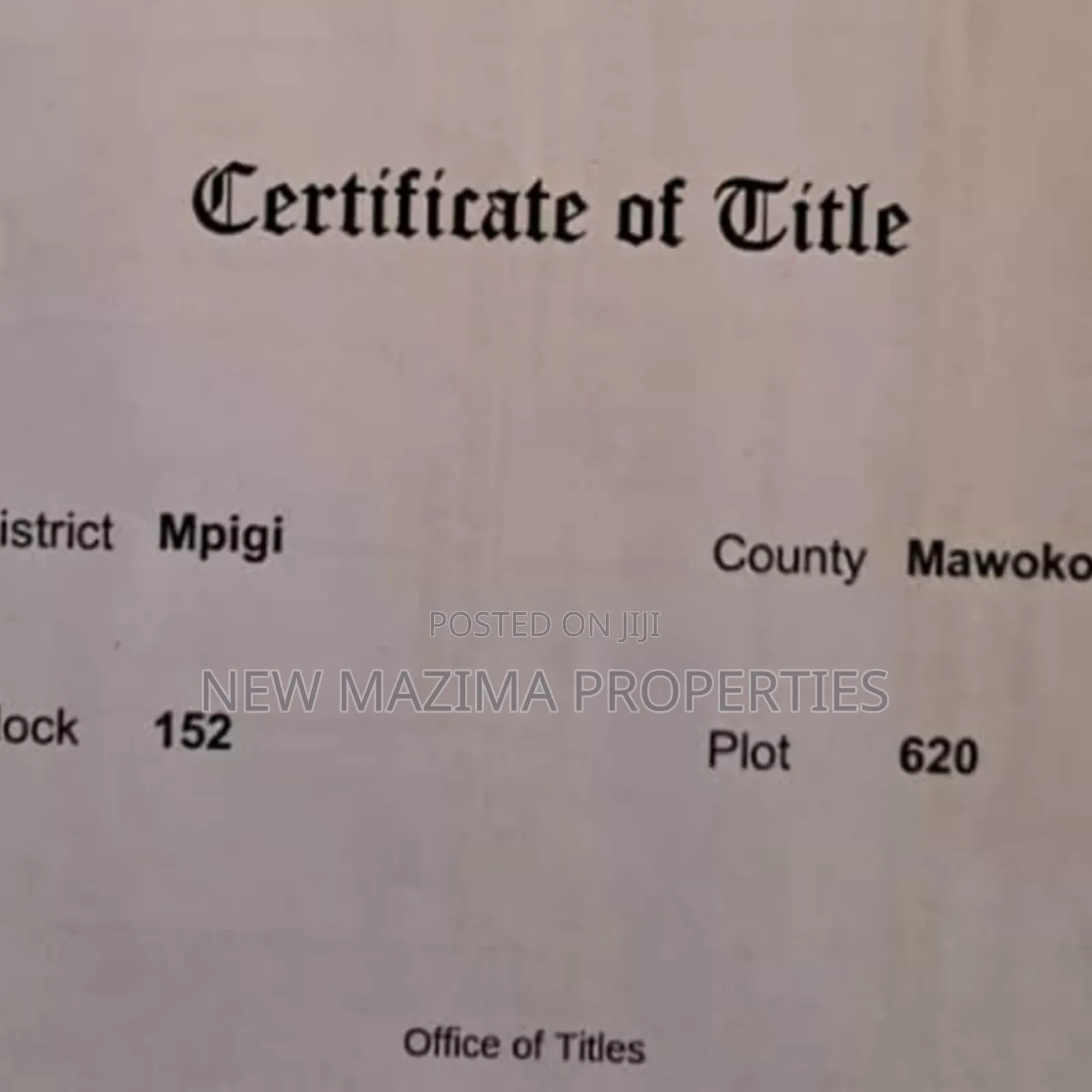 Very Hot Plots With Ready Private Title on Table on Quicksale Mpigi
