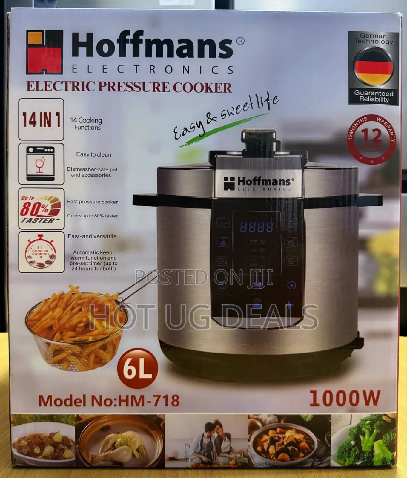 6l Electric Multifunctional Pressure Cooker- Silver