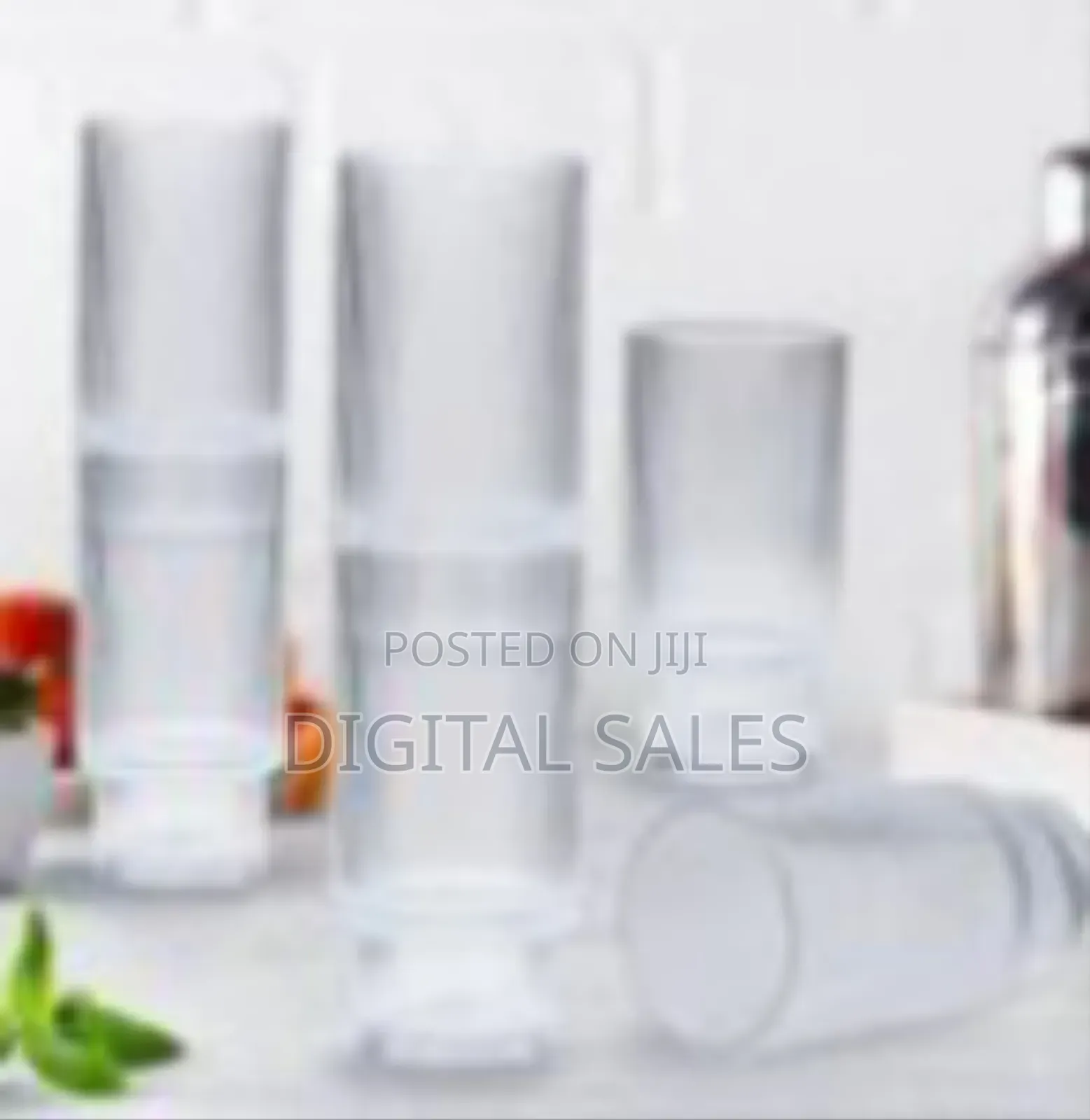 6 Pieces Set of 16 Oz Glass Cups