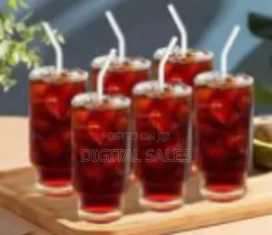 6 Pieces Set of 16 Oz Glass Cups