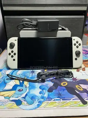 Nintendo Switch Oled White Joy-Con 64gb W/Dock, Ac Adapter and 128gb S
