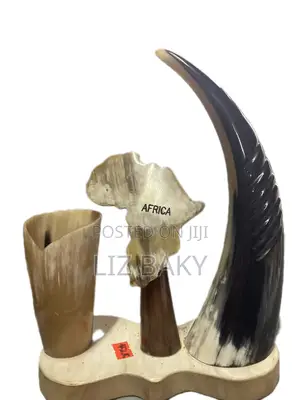 Desk Organizer Made From Cow Horn