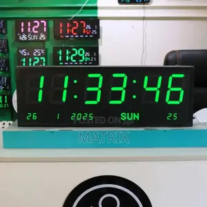 Led Digital Wall Alarm Clock and Calendar