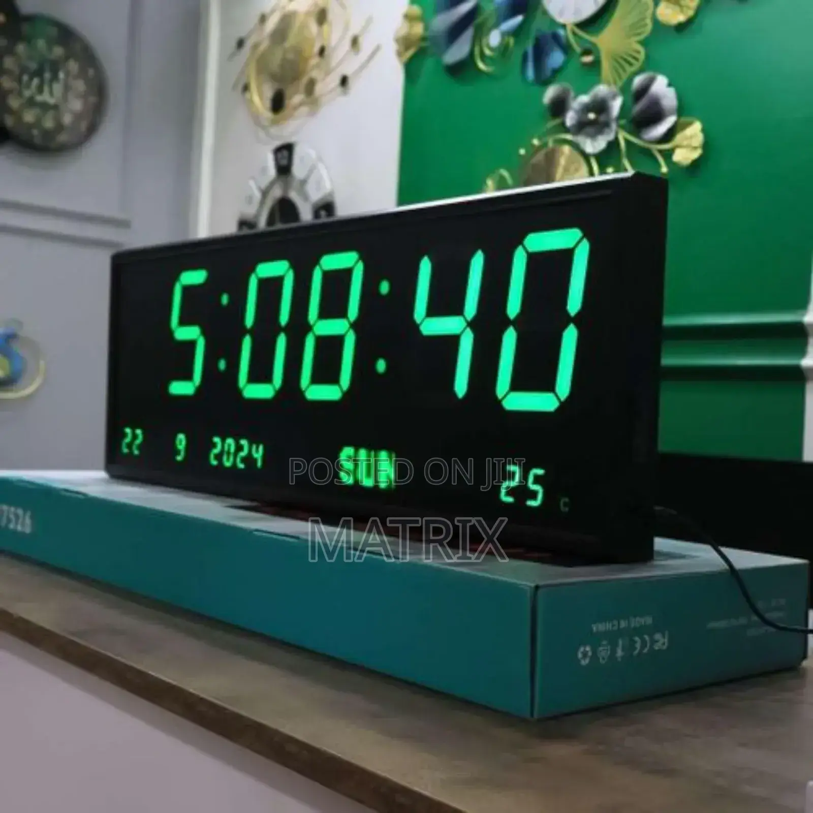 Led Digital Wall Alarm Clock and Calendar