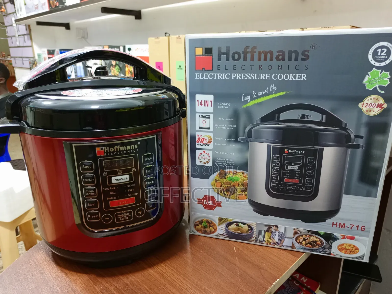 Hoffman 6.5l Electric Pressure Cooker.