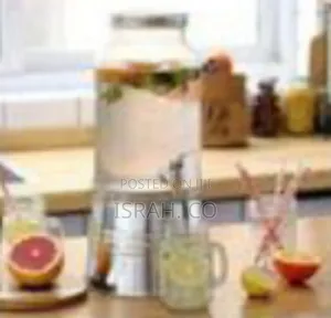 Glass Beverage Dispenser With a Stand
