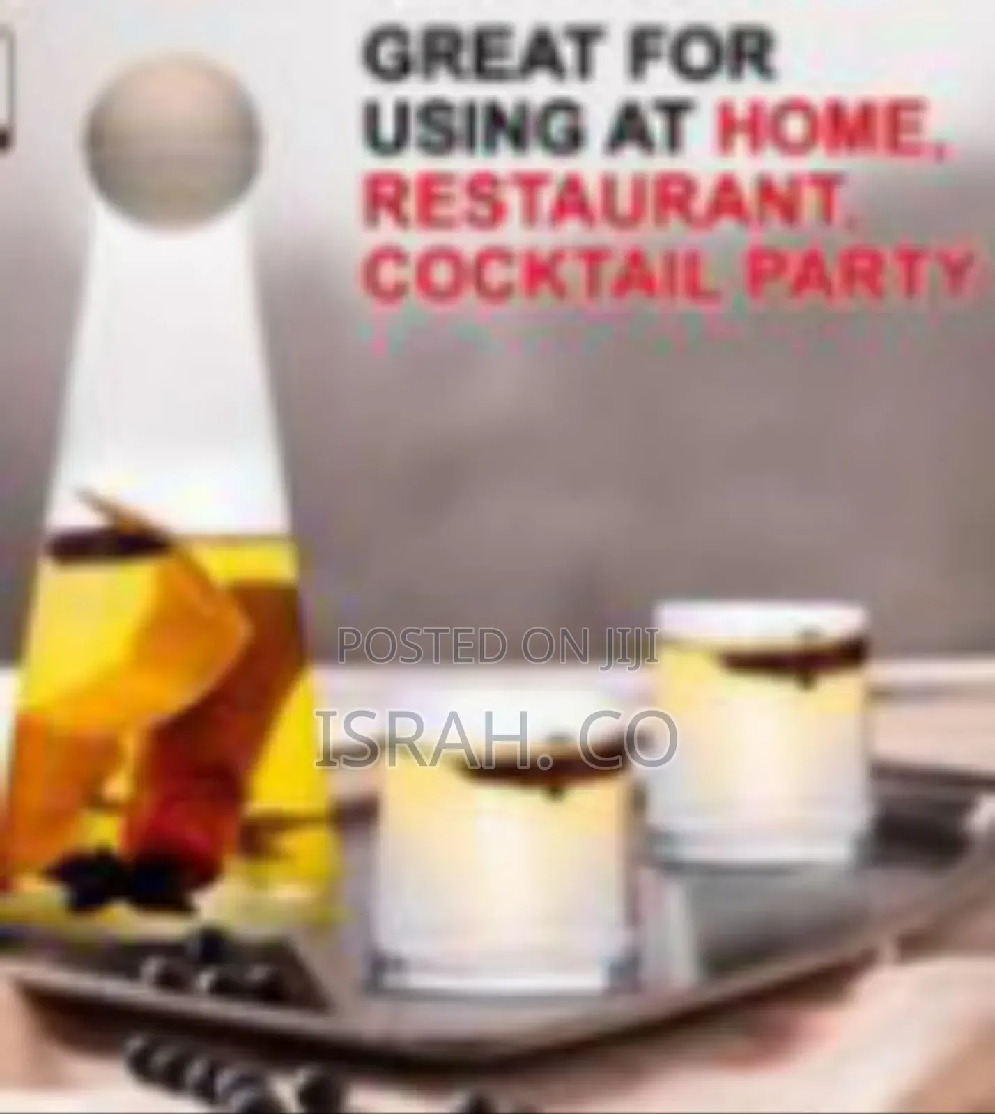 77-Piece Amber Glass Carafe and Water Serving Set -