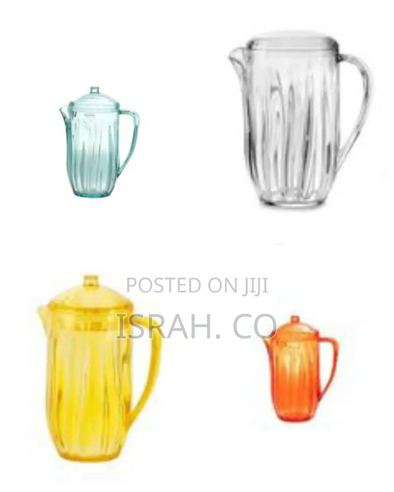 Stylish Acrylic Water Jug / Pitcher With Lid (2.5 Litres)