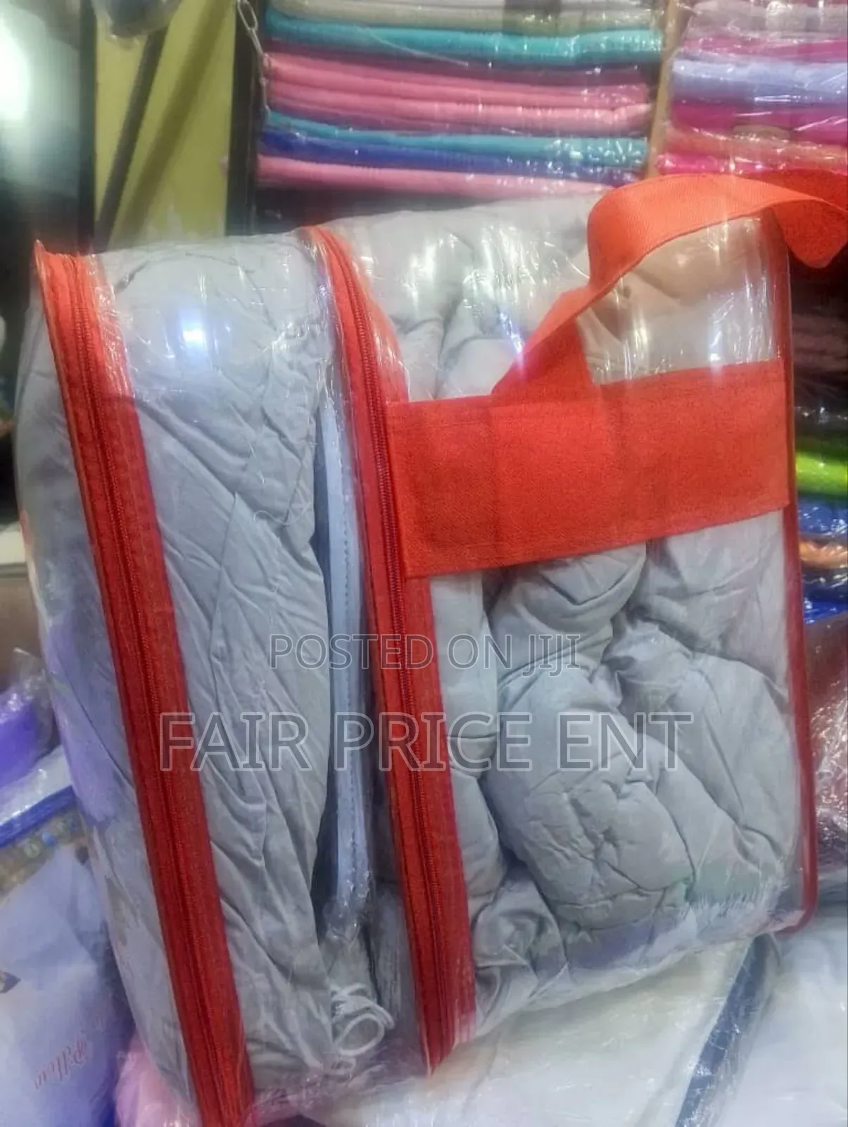 Noble 10pcs Cotton Duvet Set. King-Size. ( Gray)