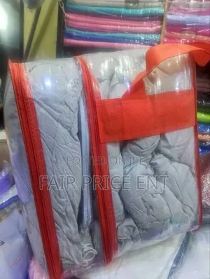 Noble 10pcs Cotton Duvet Set. King-Size. ( Gray)