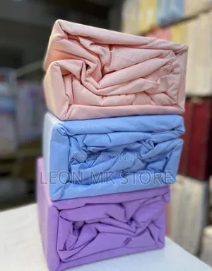 Cotton Plain Bedsheets Elastic