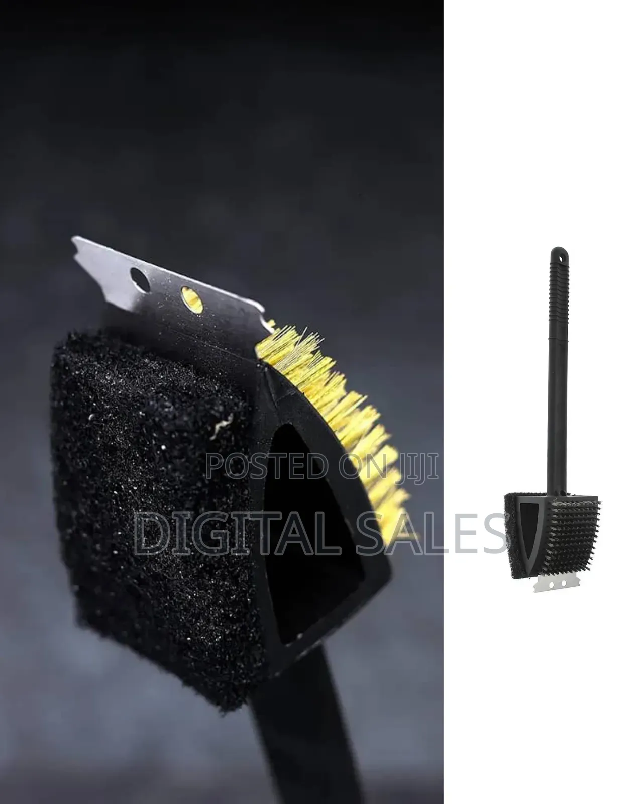 3-in-1 Copper Wire Brush- BBQ Grill Cleaning Brush, Multipurpose