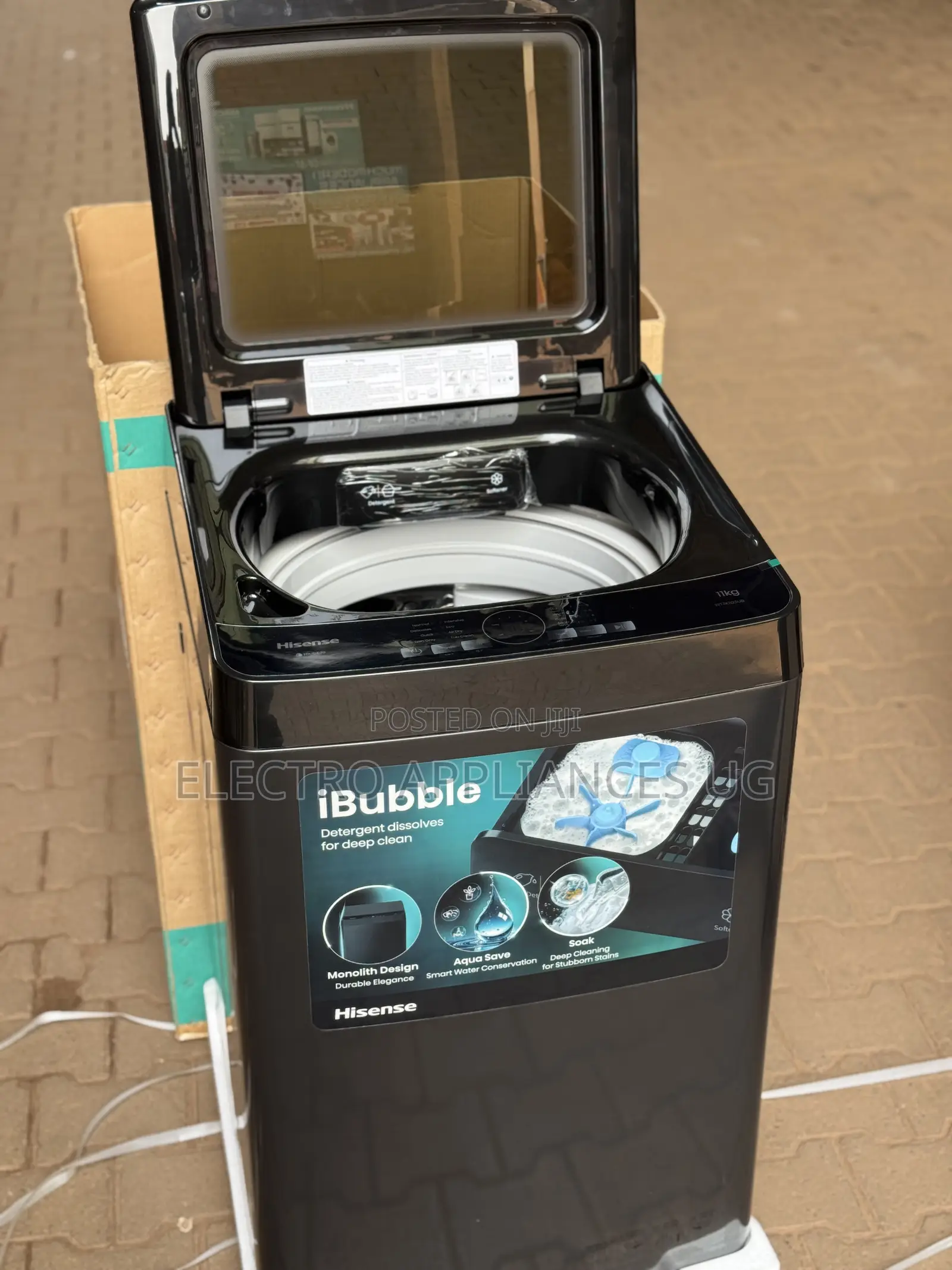 Hisense 11kg Top-Load Washing Machine.