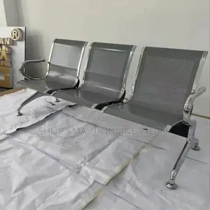3-Seater Waiting Chairs Metallic Waiting Chairs Metallic