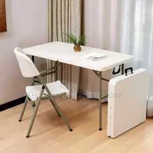Portable Dining Plastic Foldable Table and Chair