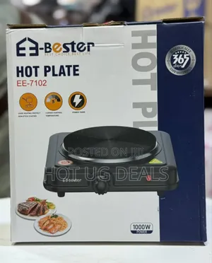 E- Bester Electric Solid Hot Plate _ Black