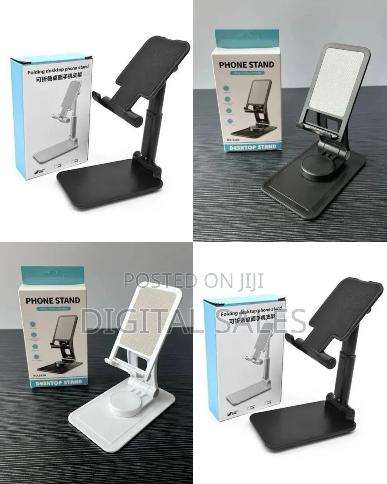 Foldable Cell Phone Stand, Desktop Smartphone Holder