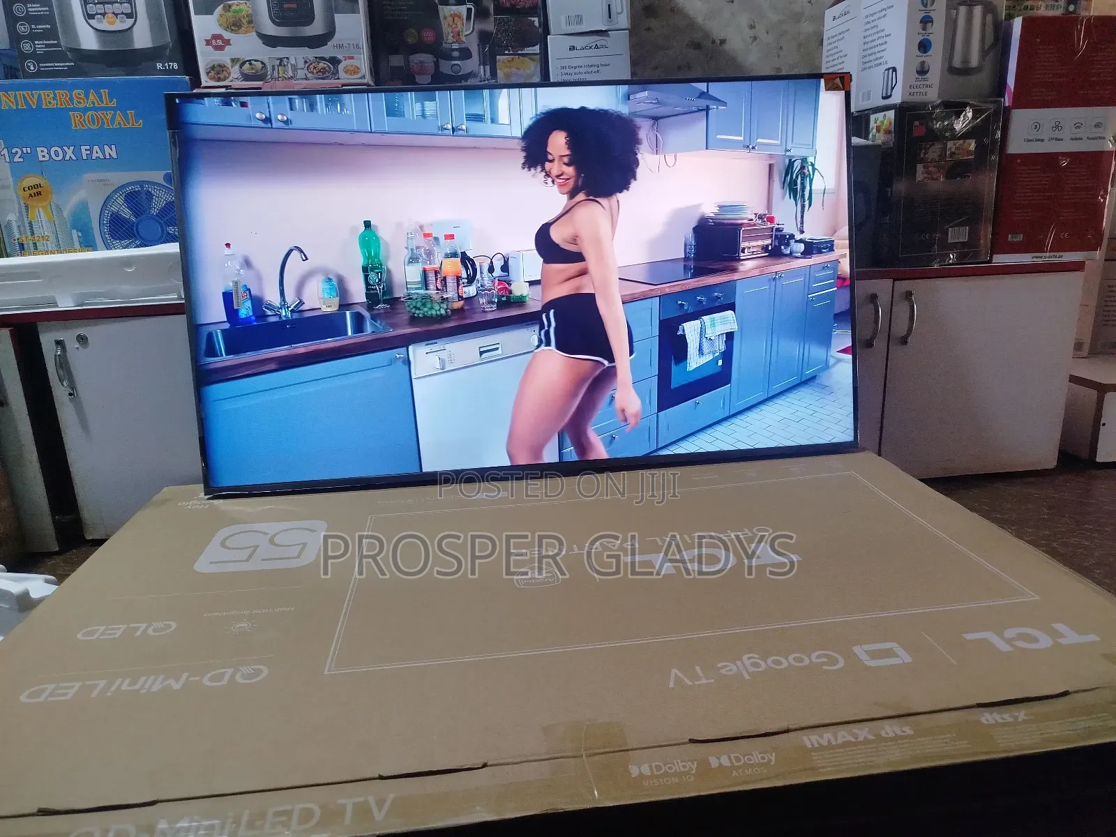 TCL 55 Qled Min Led Smart Android Digital Flat Screen Flameless.