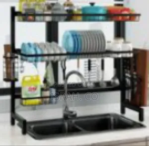 Over-the-Sink Multi-Functional Dish Drying Rack Storage Organizer