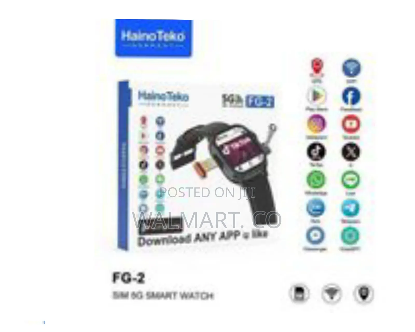 Hainoteko Fg-2 5g Android Smart Watch With Sim Card