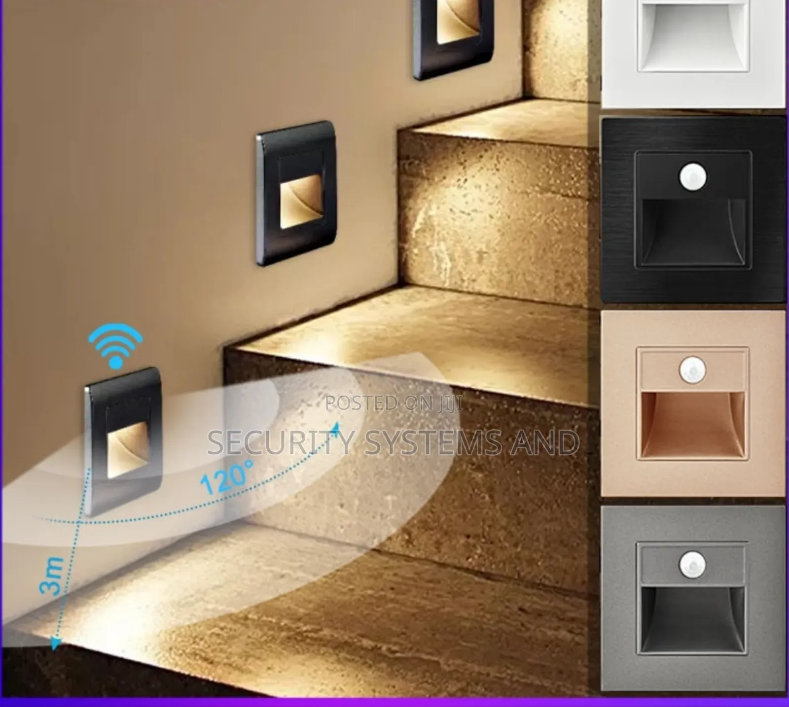 Led Stair Light Wall Lamp Motion Sensor