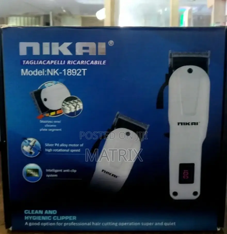 Rechargeable Hair Trimmer Shaving Machine With Battery Indicator