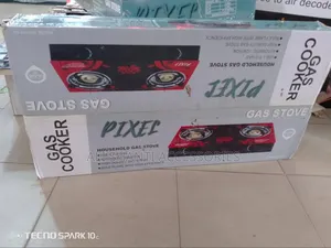Pixel Gas Cooker Double Burner/ Pixel Glass Gas Burner