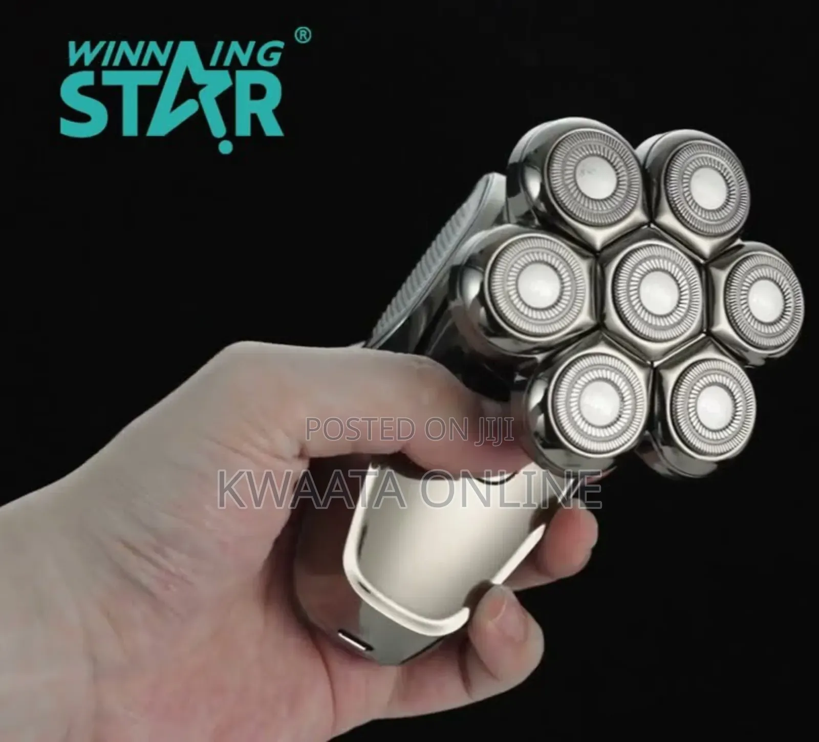 St-5646 Winning Star Detachable 7d Electric Head Shaver Bald Clipper