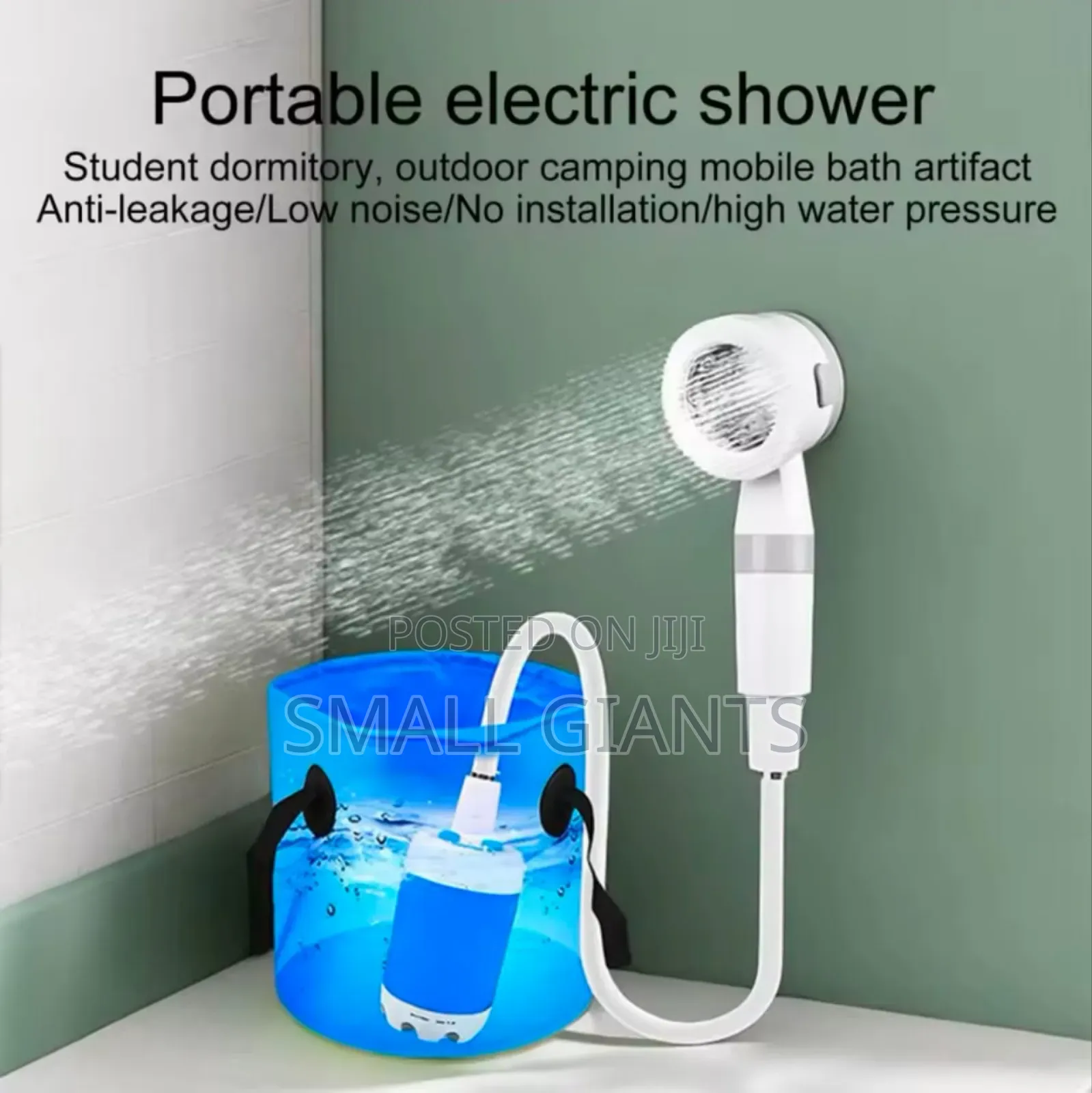 Portable, Mobile Electric Shower System.
