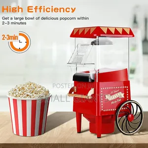 Retro Popcorn Machine With Cart