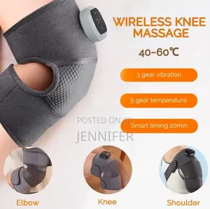 3-in-1 Knee Massager Pad With Heat and Vibration Functions.