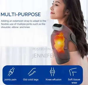 3-in-1 Knee Massager Pad With Heat and Vibration Functions.
