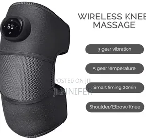 3-in-1 Knee Massager Pad With Heat and Vibration Functions.