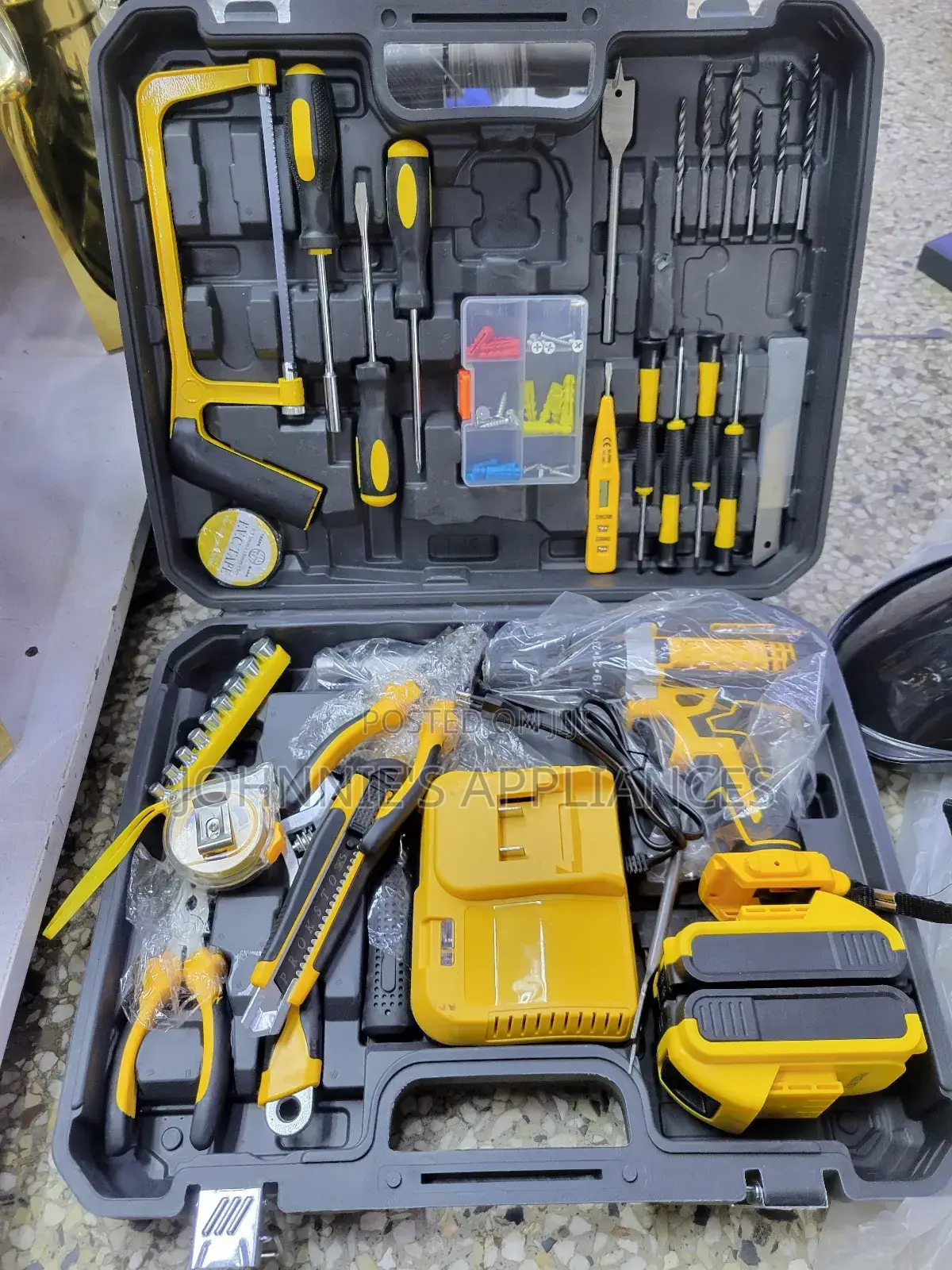 Complete Drill Tool Kit With Charger Multi-Purpose Hand Tools – Prof
