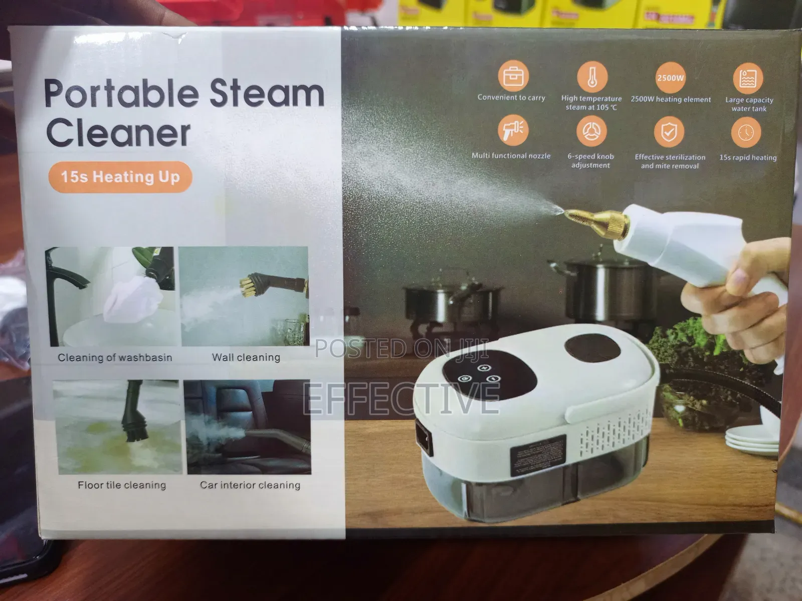 A Portable Steam Cleaner.