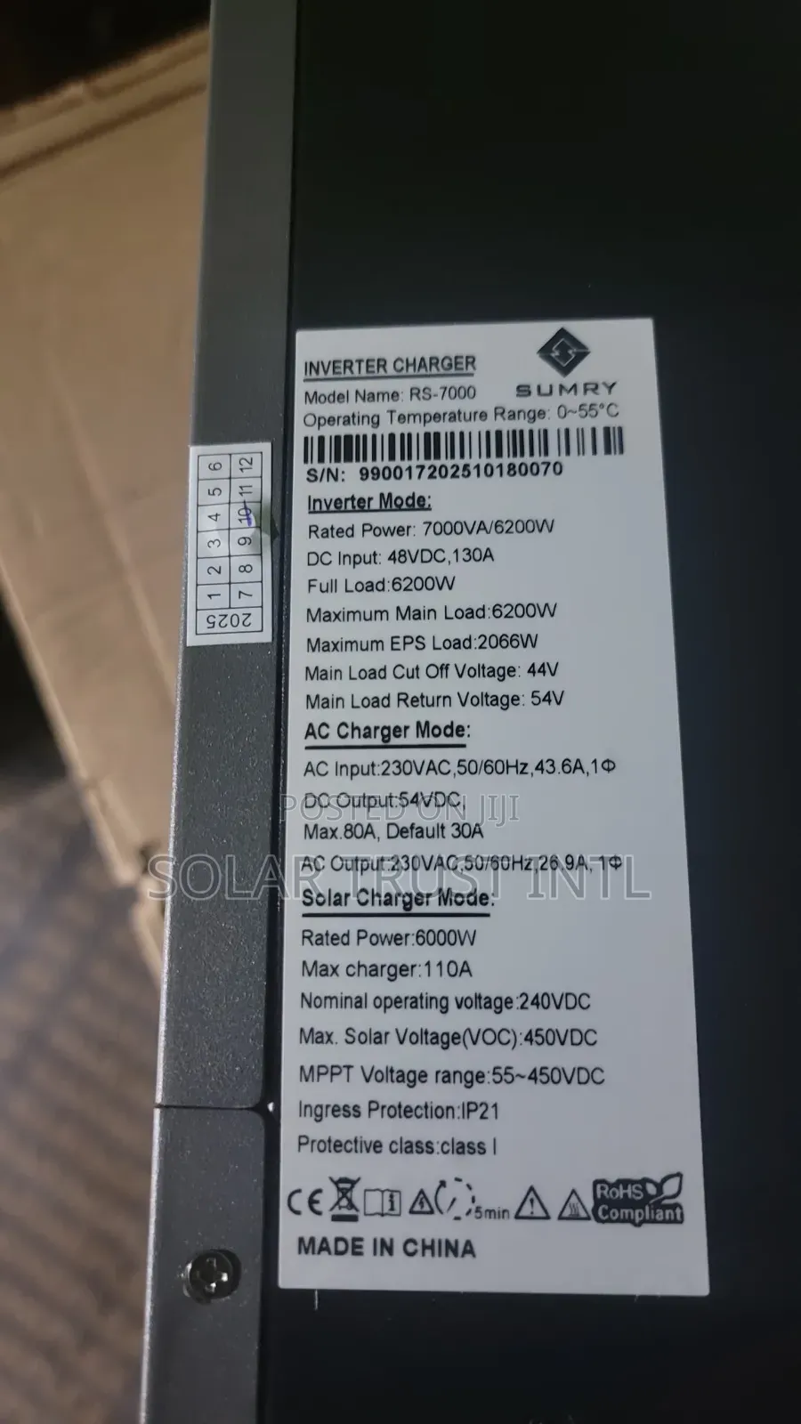 Sumry 7kva Hybrid Inverter Series