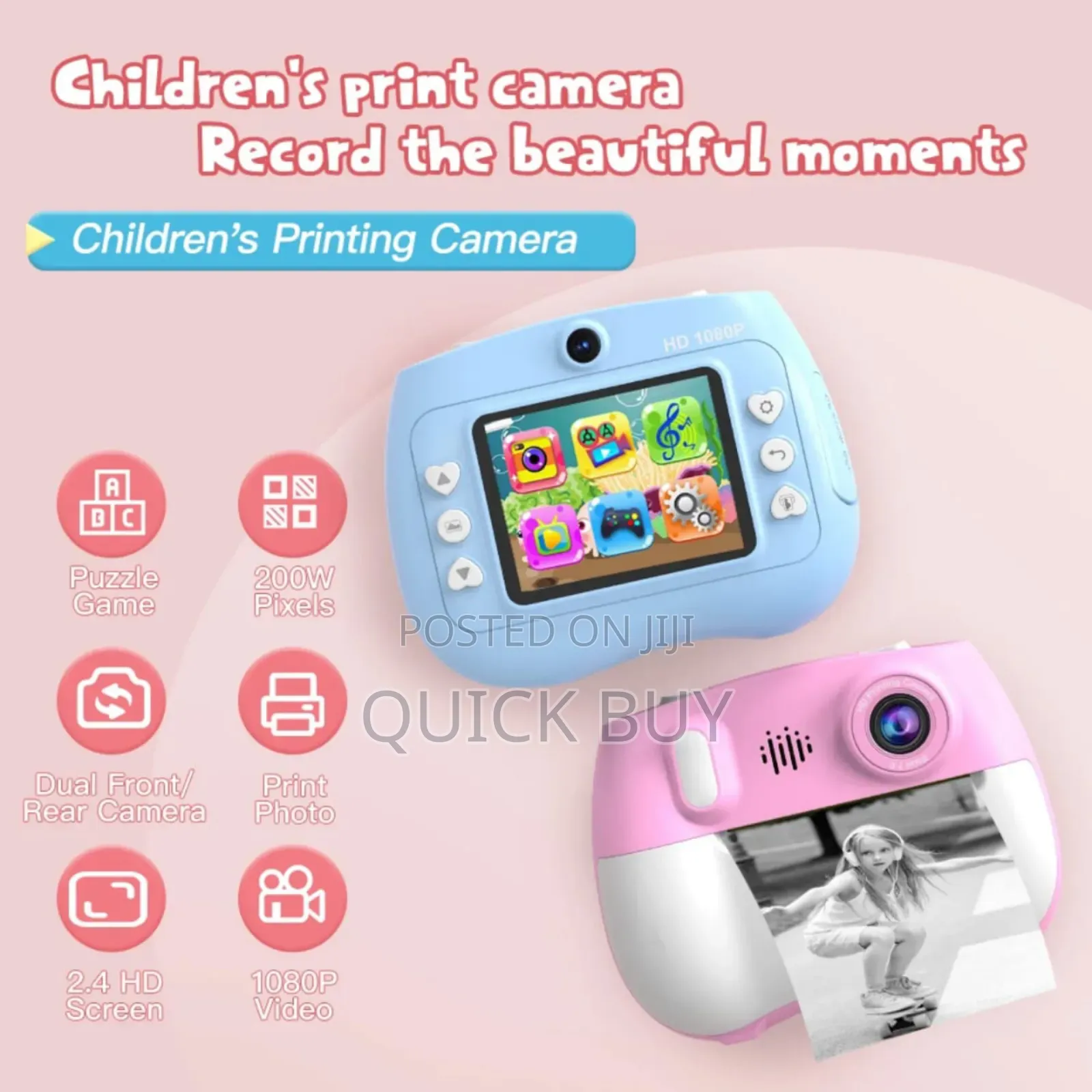 Kids Instant Print Camera