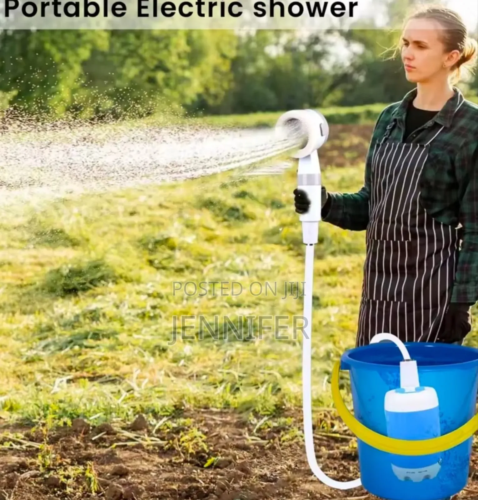 Portable, Mobile Electric Shower System.