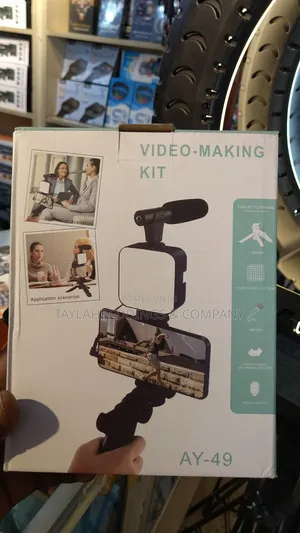 Tripod for Camera Operating Video Recording Kit for Video Making, Mic