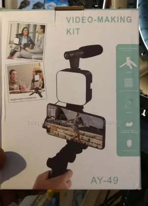 Tripod for Camera Operating Video Recording Kit for Video Making, Mic