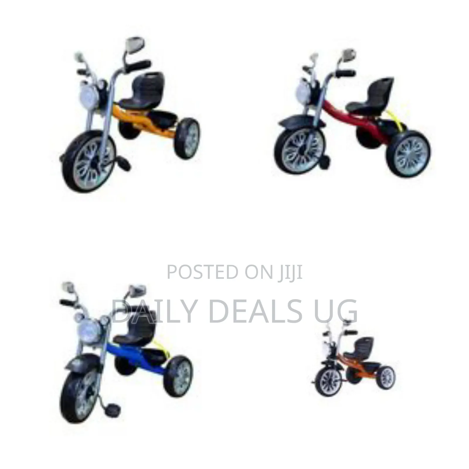 Children's Tricycle With a Parent Push Handle